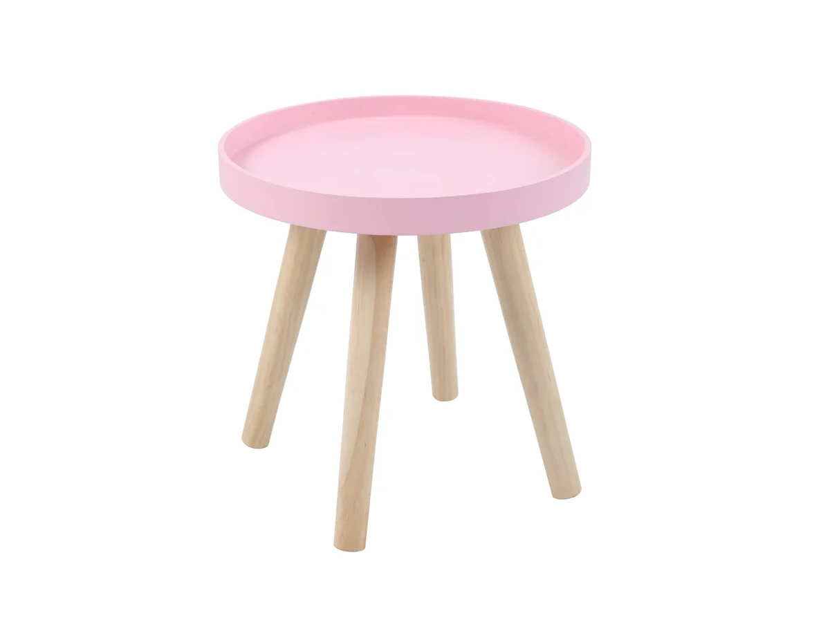 Mesa Auxiliar Delicate 30 Cm Just Home Collection Color Rosa