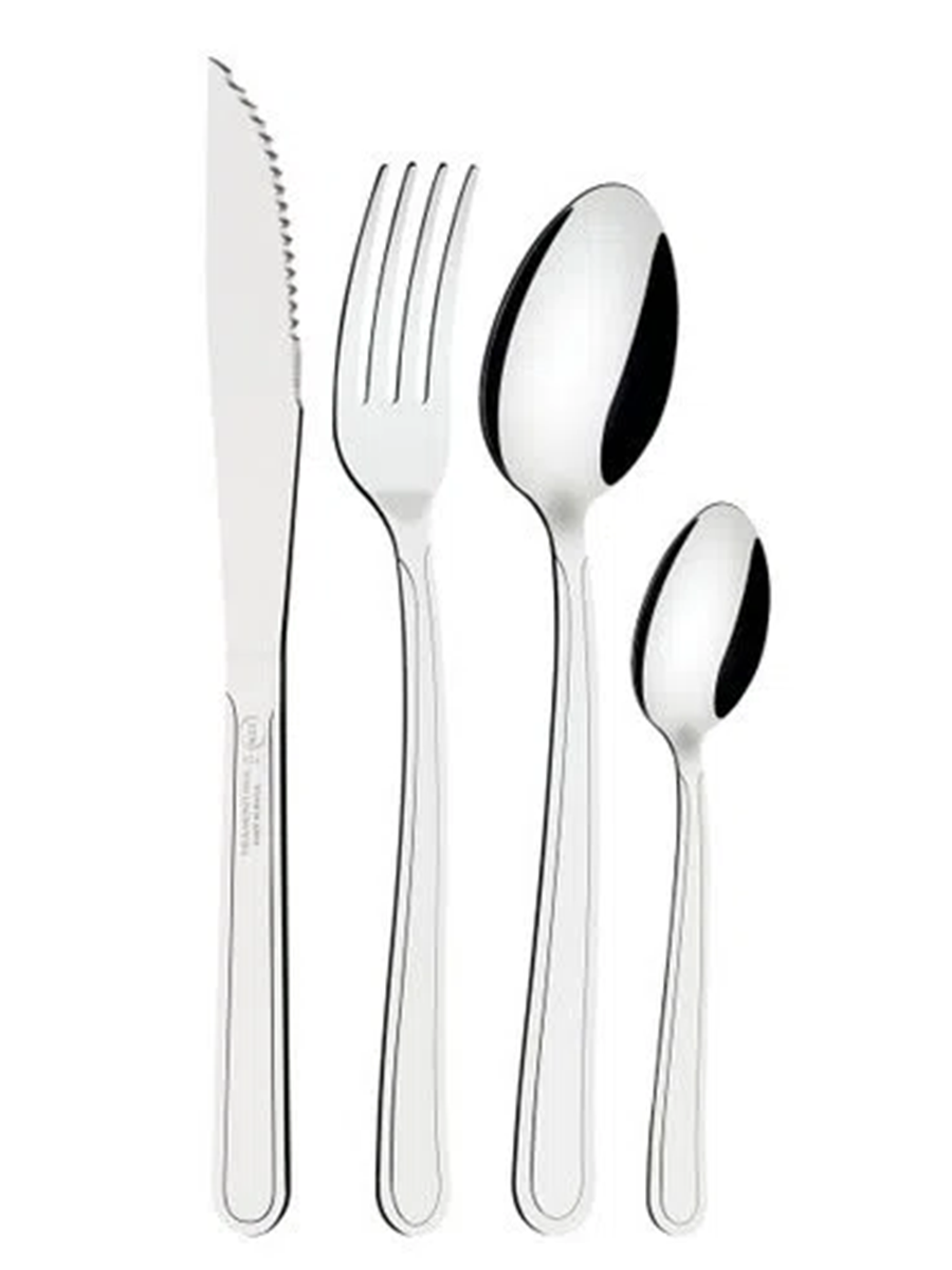 Juego De Cubiertos Tramontina Búzios 24 Piezas Acero Inoxidable