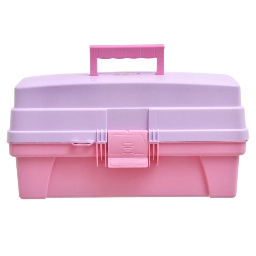 Caja Vanity Organizadora Rimax 14 Pulgadas Color Rosado y Lila