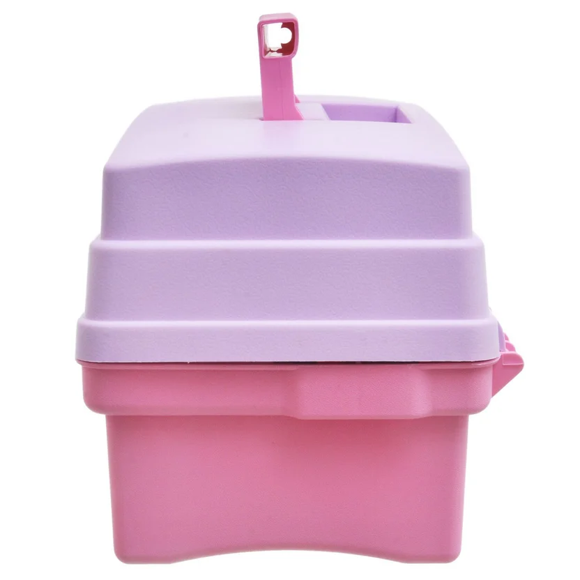 Caja Vanity Organizadora Rimax 14 Pulgadas Color Rosado y Lila