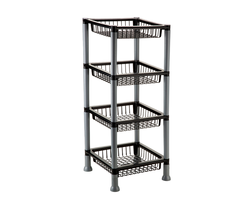 Organizador Con 4 Estantes Frutero Verduras Plasnew