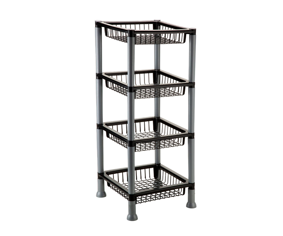 Organizador Con 4 Estantes Frutero Verduras Plasnew