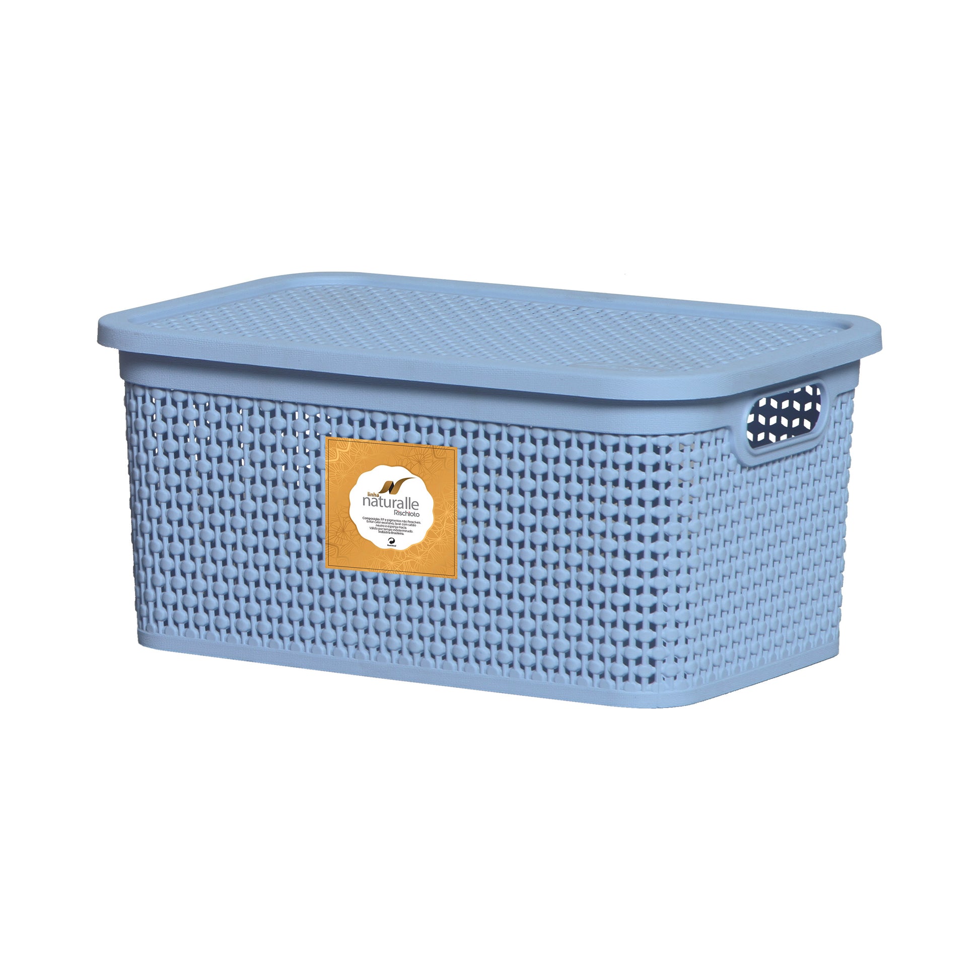 Caja Organizadora Grande Símil Rattan 15 Lt