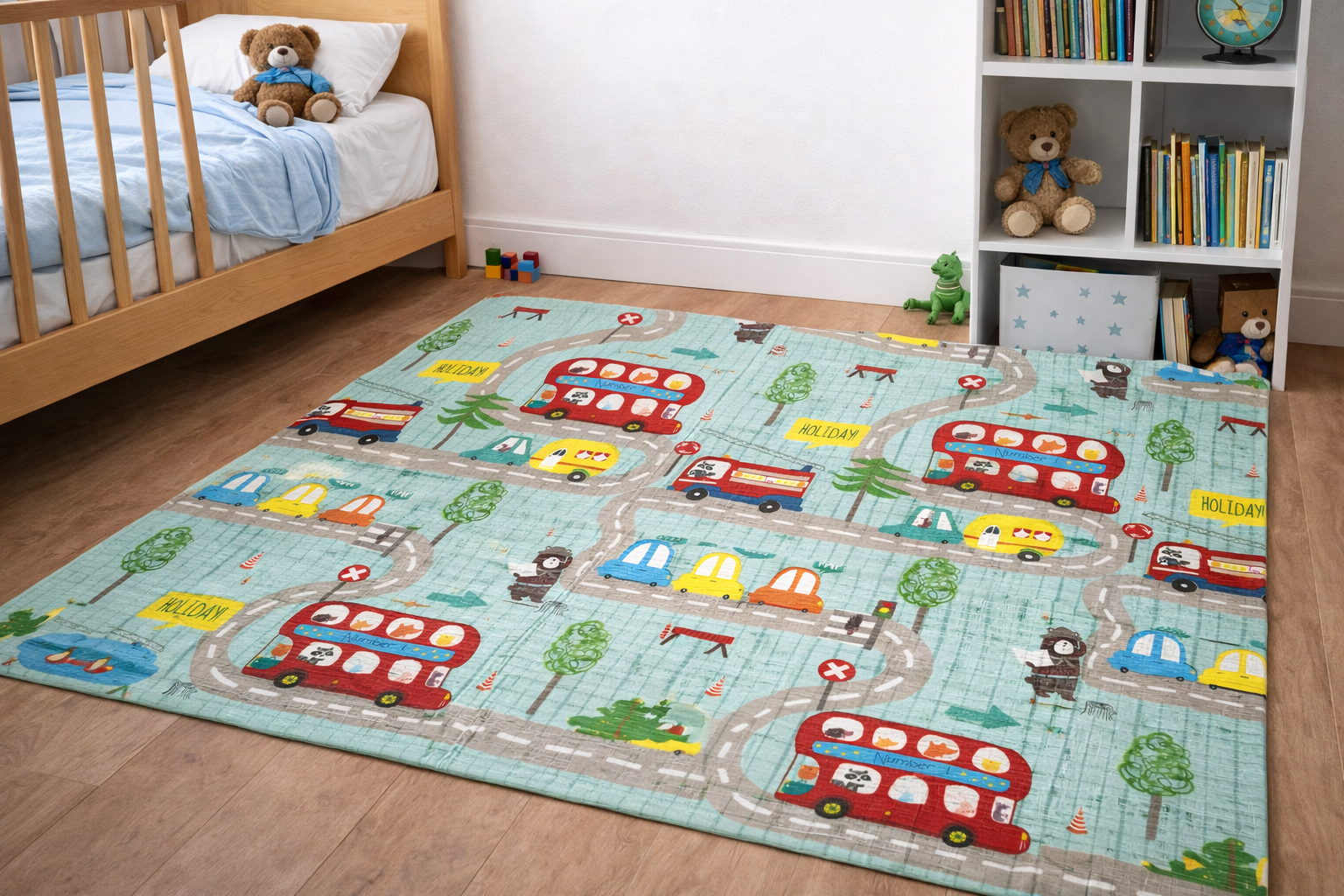 Alfombra Colchoneta Anti Golpe 200 X 180 Bebes Infantil
