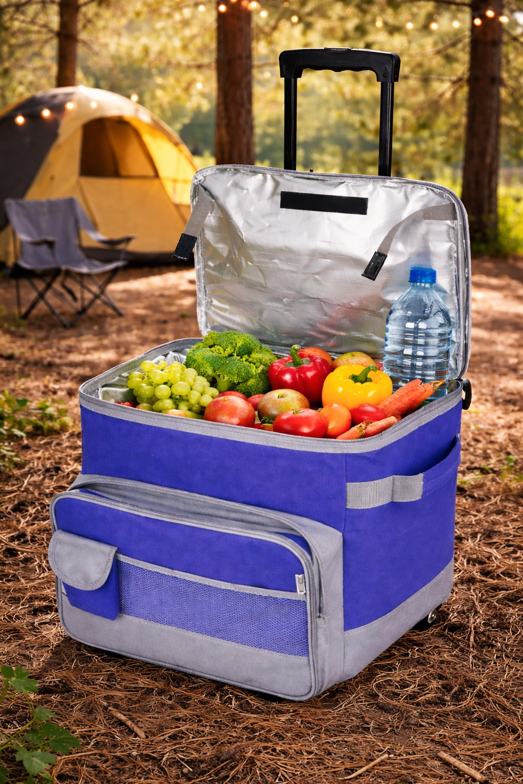 Conservadora Portátil 40L Con Ruedas Plegable Térmica