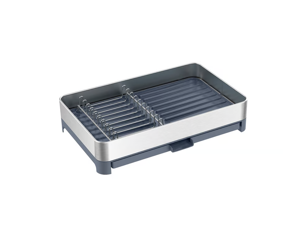 Escurre Platos Extensible Acero Inoxidable Plástico Just Home Collection