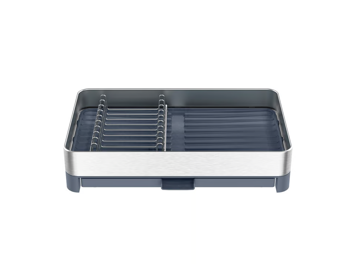 Escurre Platos Extensible Acero Inoxidable Plástico Just Home Collection