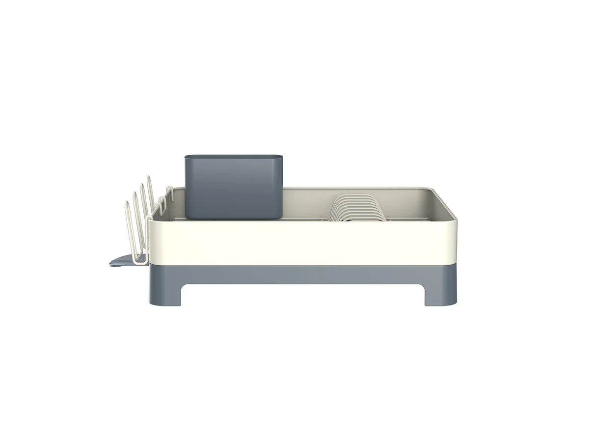 Escurre Platos De Acero Seca Plato Just Home Collection Blanco Gris