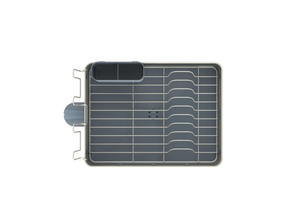 Escurre Platos De Acero Seca Plato Just Home Collection Blanco Gris