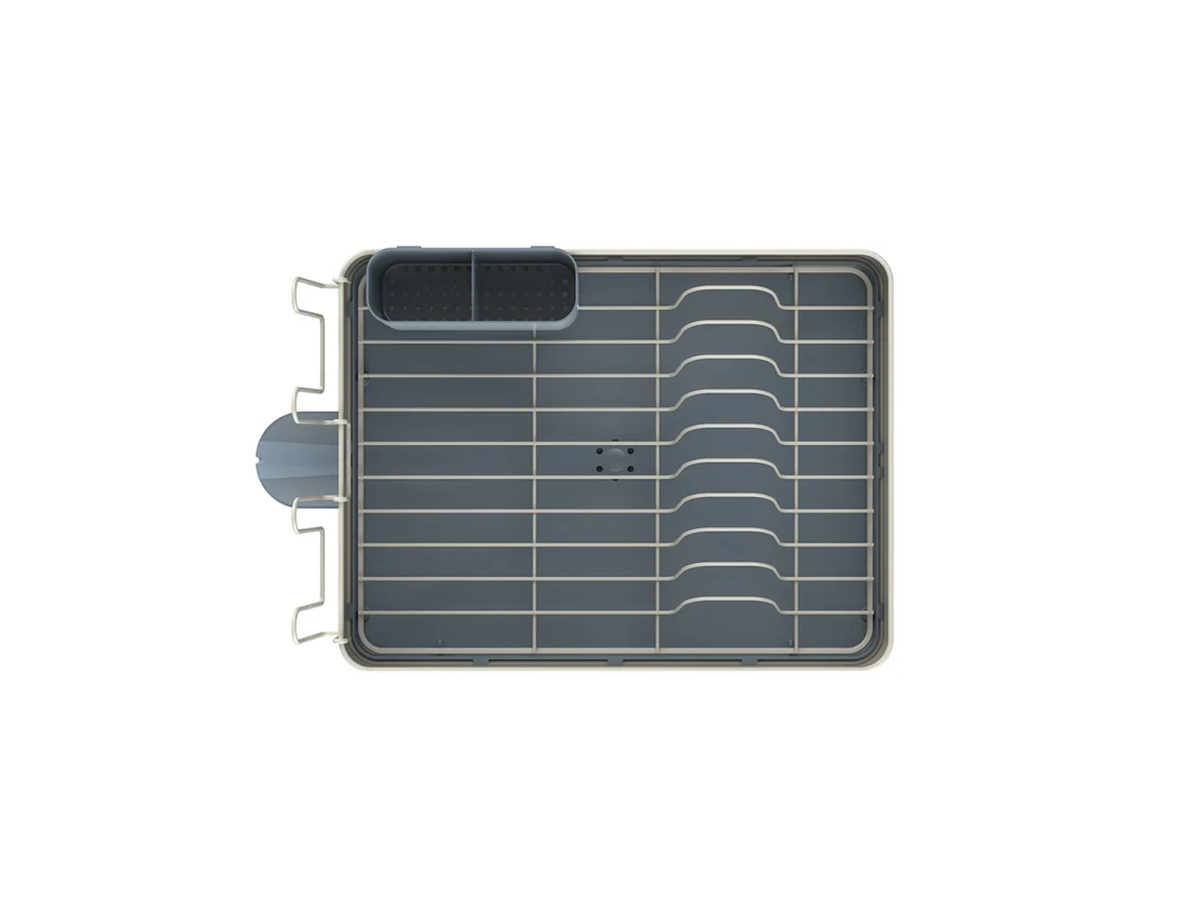 Escurre Platos De Acero Seca Plato Just Home Collection Blanco Gris
