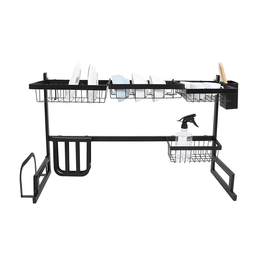 Escurre Platos Doble De Metal Escurridor Cocina