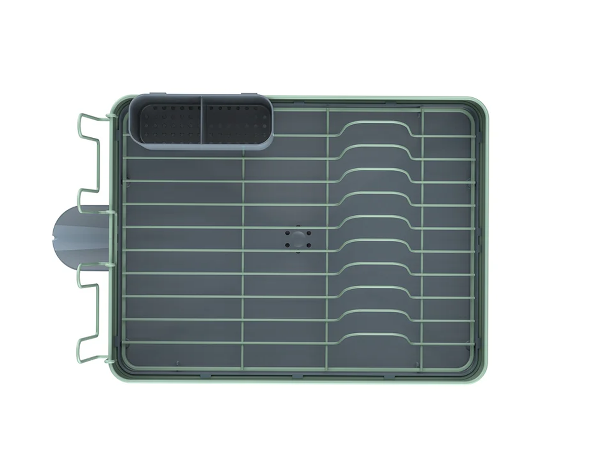 Escurre Platos De Acero Seca Platos Just Home Collection Menta Gris