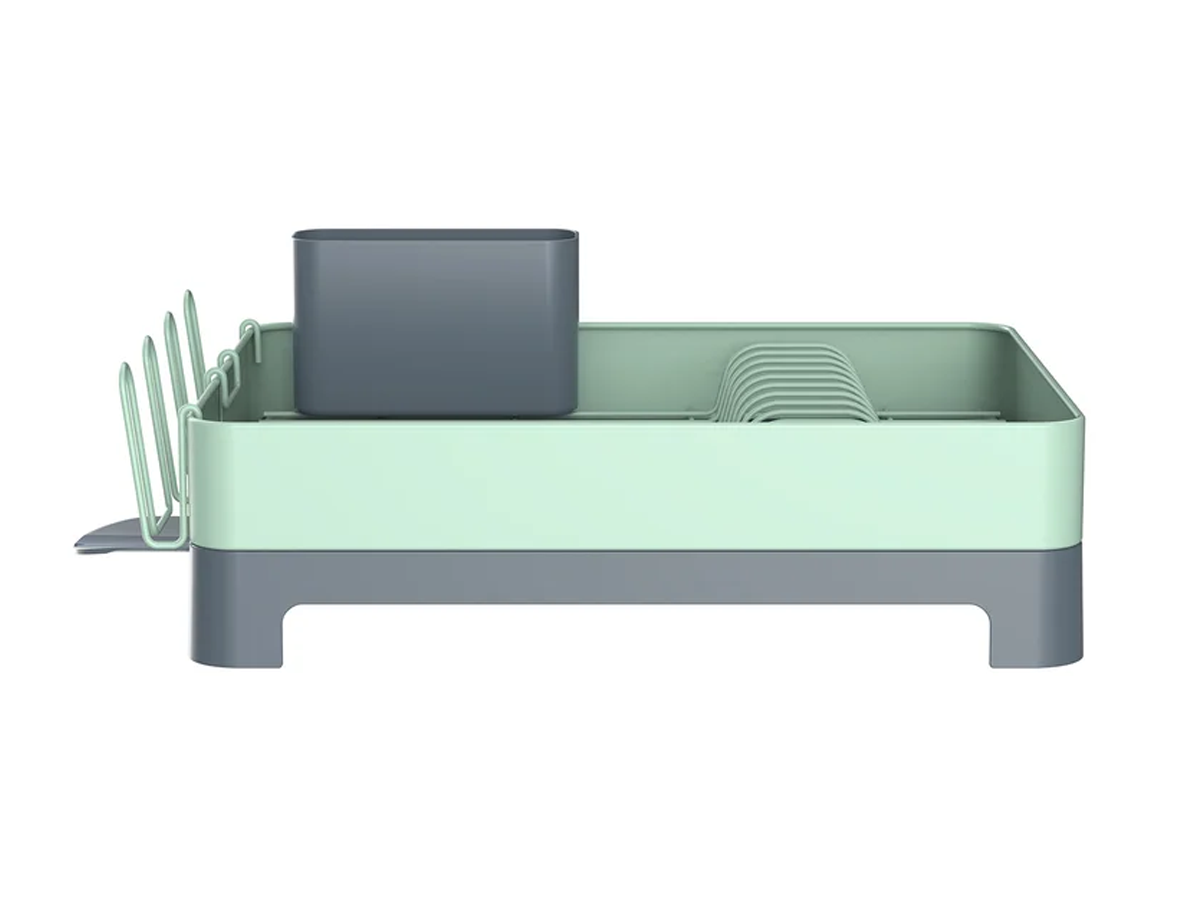 Escurre Platos De Acero Seca Platos Just Home Collection Menta Gris