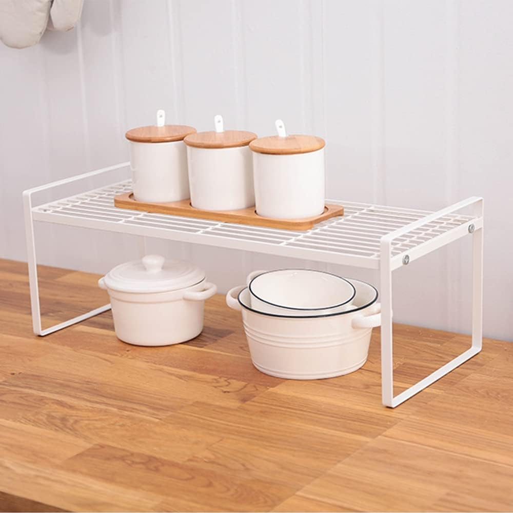 Organizador De Metal 1 Estante Cocina Blanco