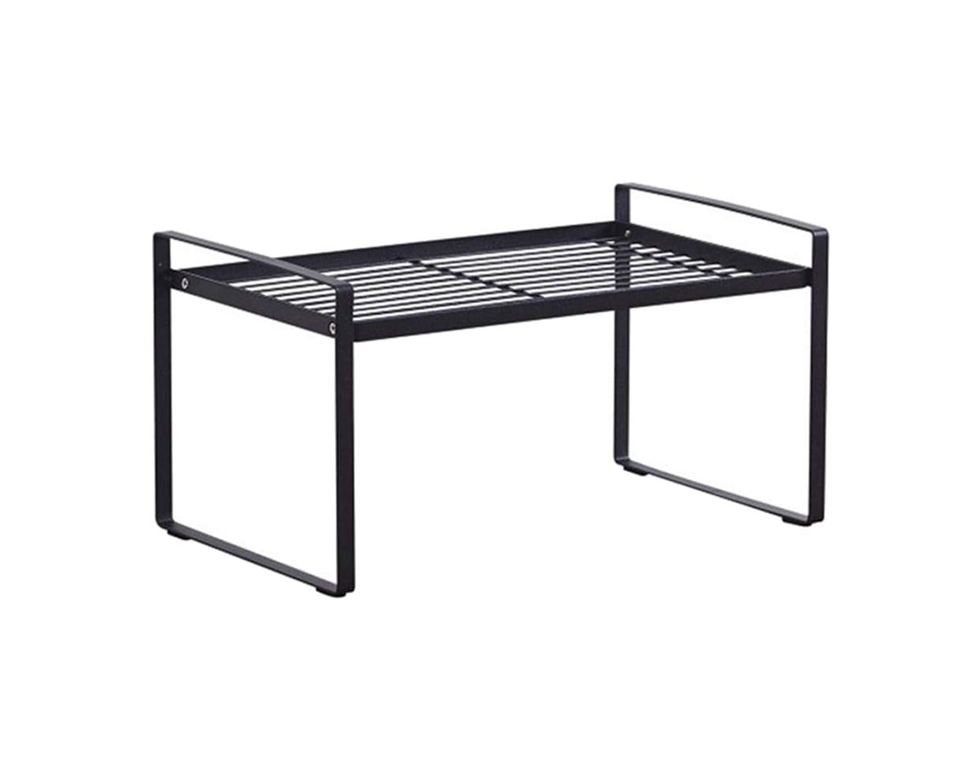 Organizador De Metal 1 Estante Cocina Negro