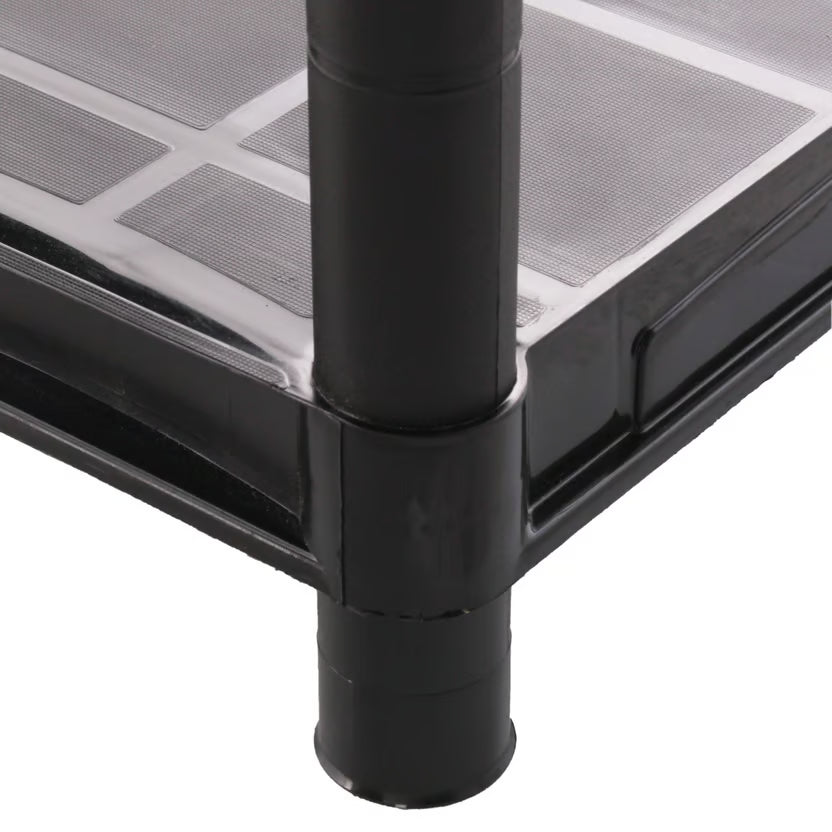 Estantería Plástica Encastrable Grande Línea Rimax Color Negro