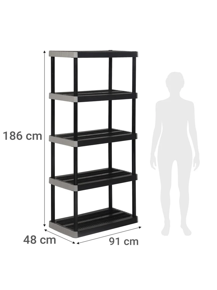 Estantería plástica 5 niveles Ventilada Rimax