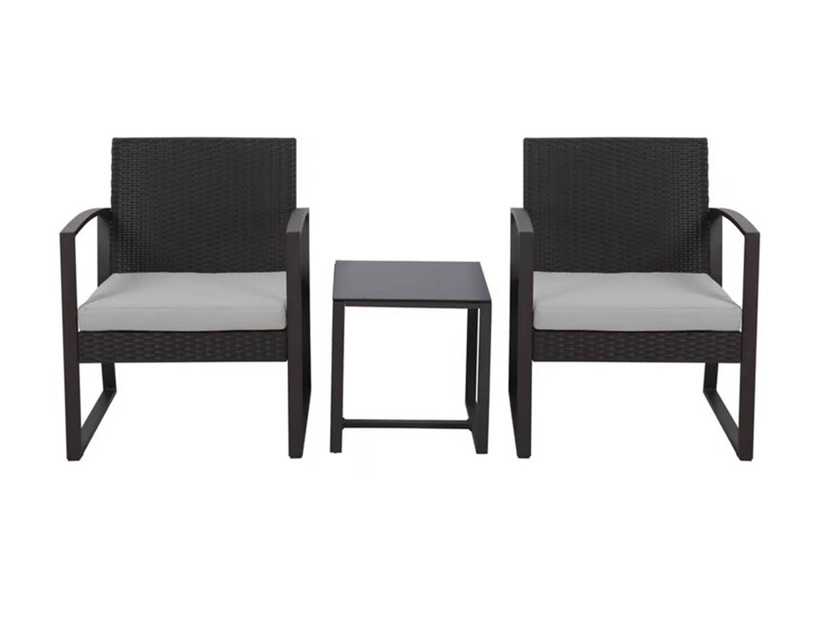 Juego De Jardín Victoria Exterior Con Sillas y Mesas Tipo Rattan