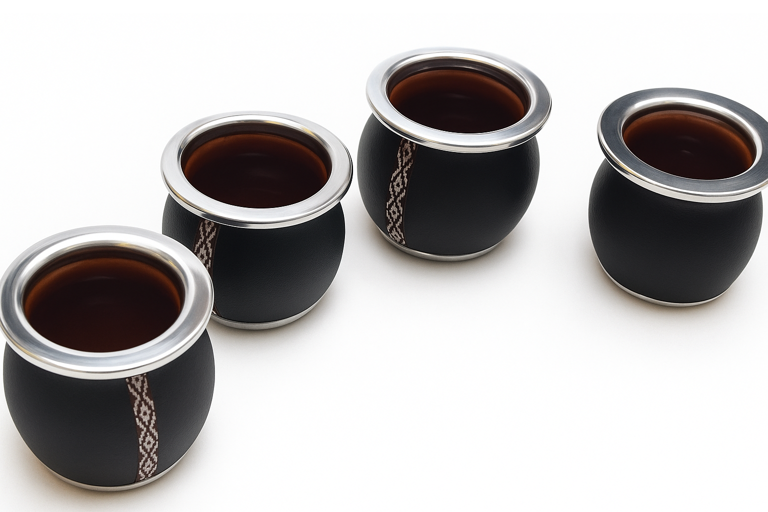 Mate de Cerámica Forrado en Cuerina