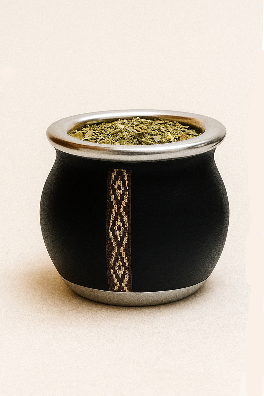 Mate de Cerámica Forrado en Cuerina