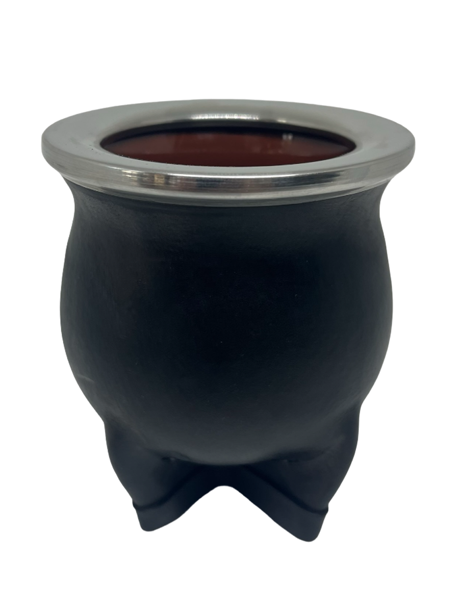Mate de Ceramica Forrado en Cuero