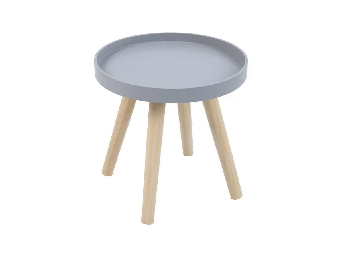 Mesa Auxiliar Delicate 30 Cm Just Home Collection Gris