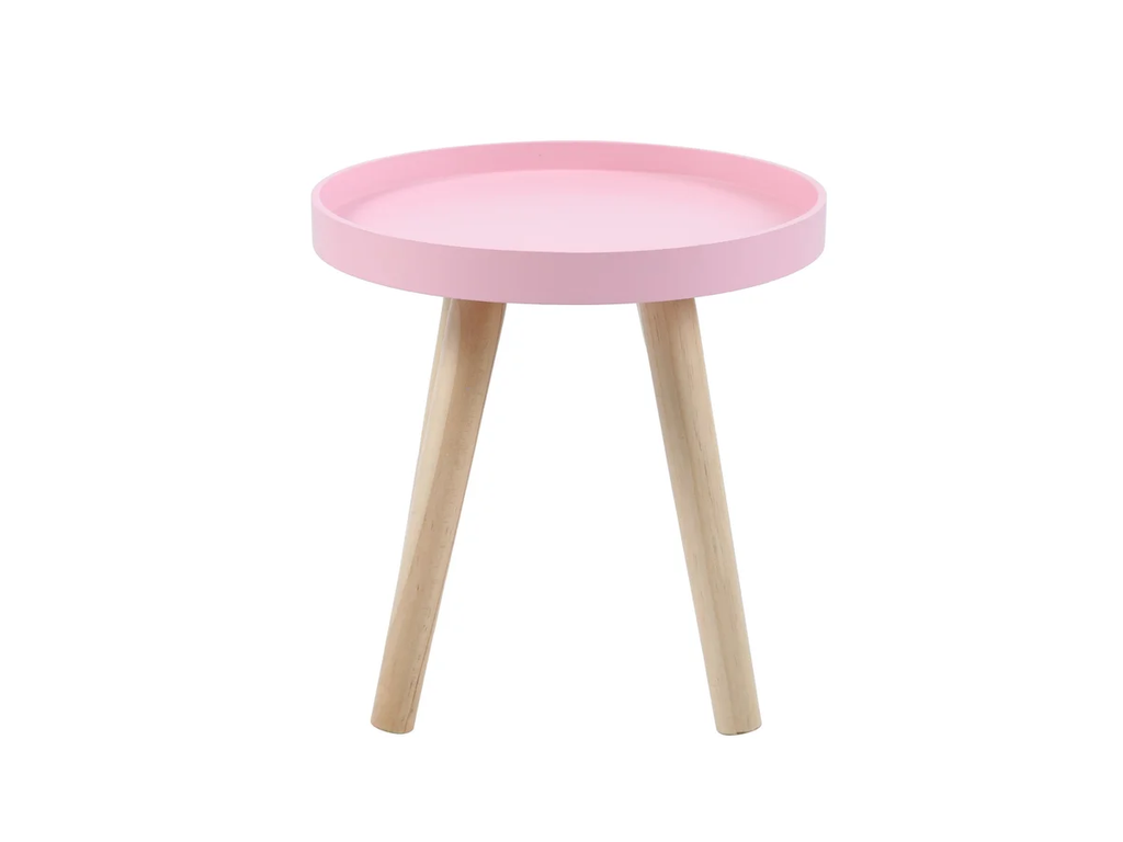 Mesa Auxiliar Delicate 30 Cm Just Home Collection Color Rosa