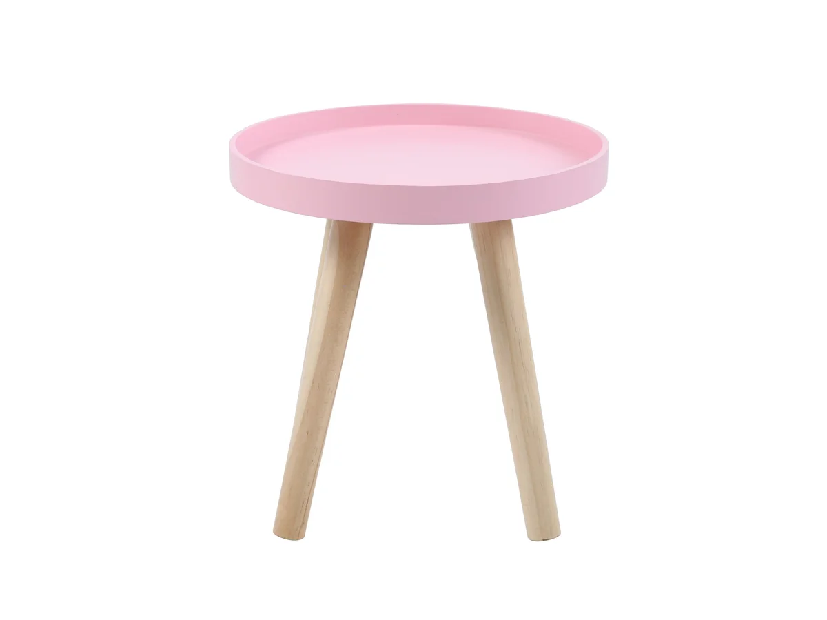 Mesa Auxiliar Delicate 30 Cm Just Home Collection Color Rosa
