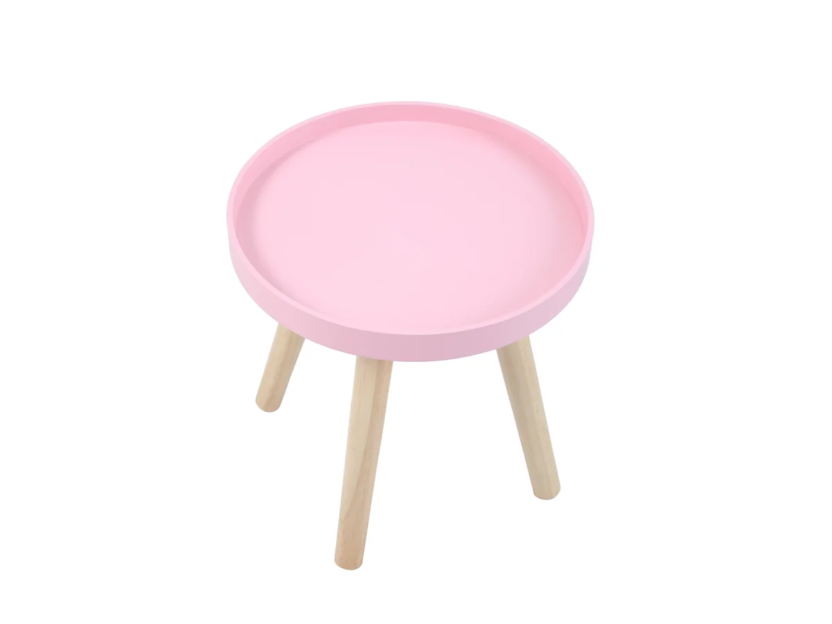 Mesa Auxiliar Delicate 30 Cm Just Home Collection Color Rosa