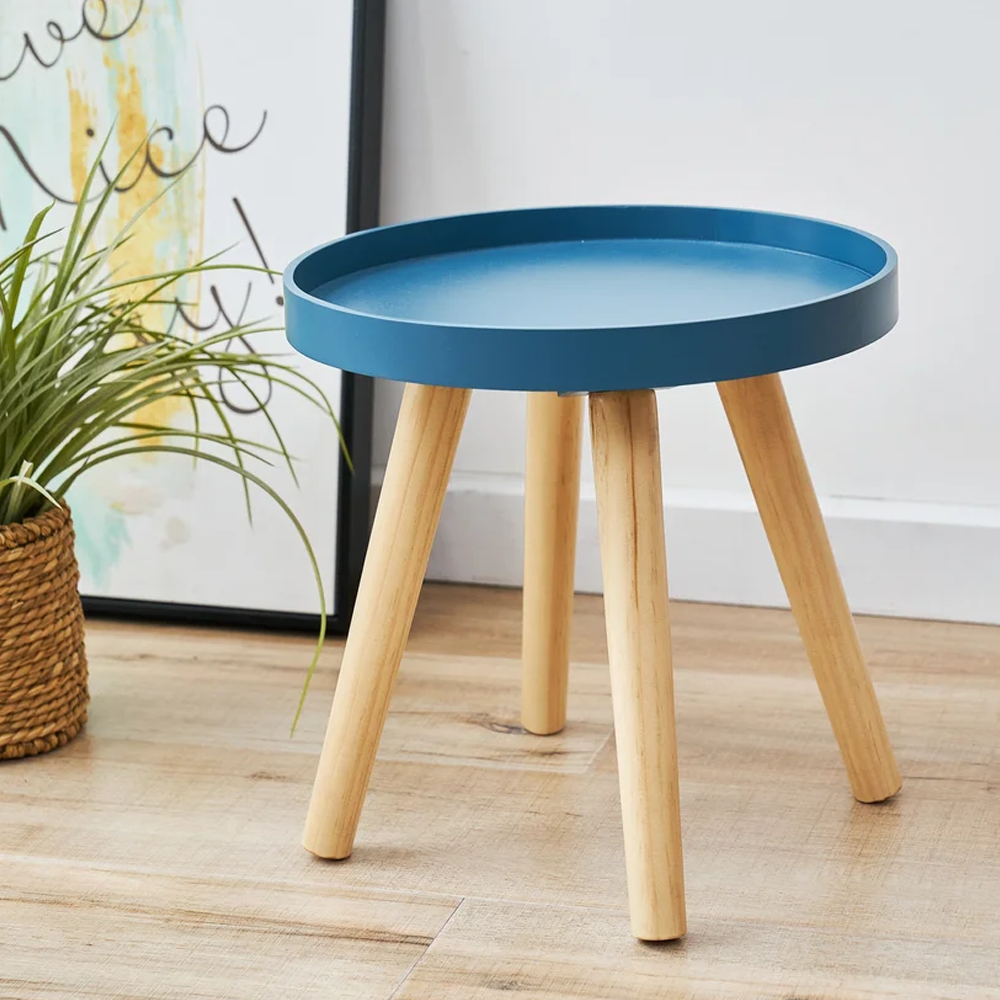Mesa Auxiliar Delicate 30 Cm Just Home Collection Color Azul