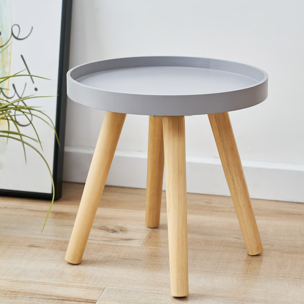 Mesa Auxiliar Delicate 30 Cm Just Home Collection Gris