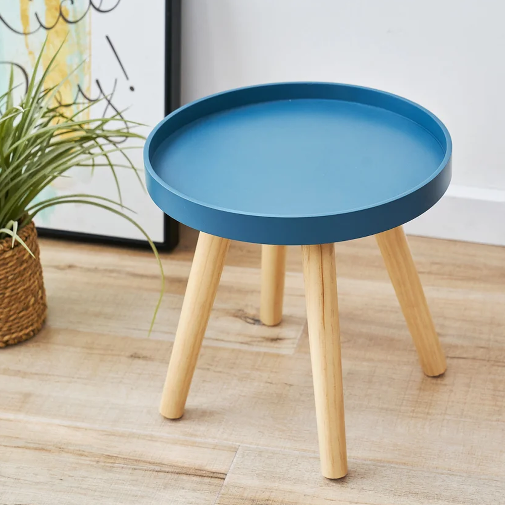 Mesa Auxiliar Delicate 30 Cm Just Home Collection Color Azul