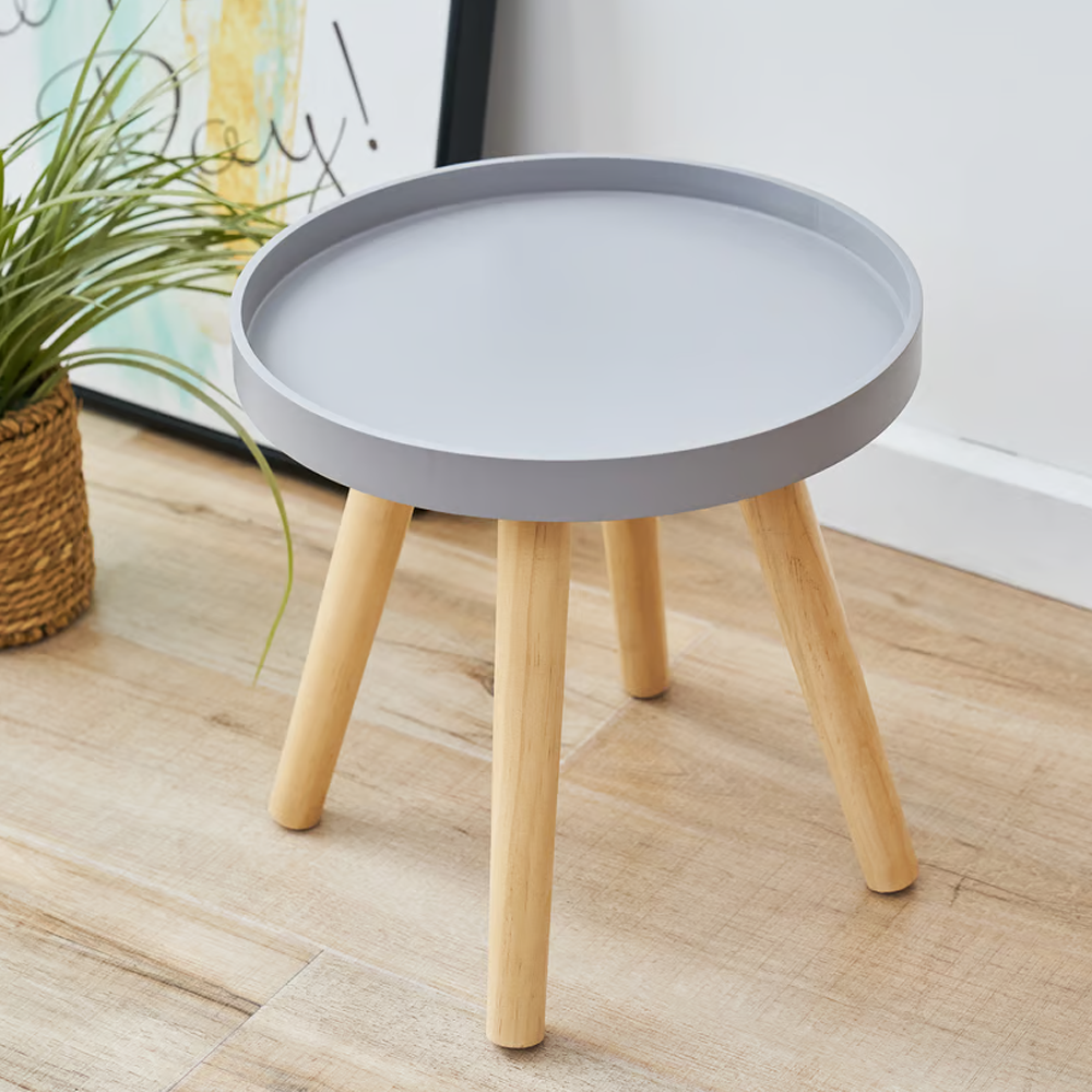 Mesa Auxiliar Delicate 30 Cm Just Home Collection Gris