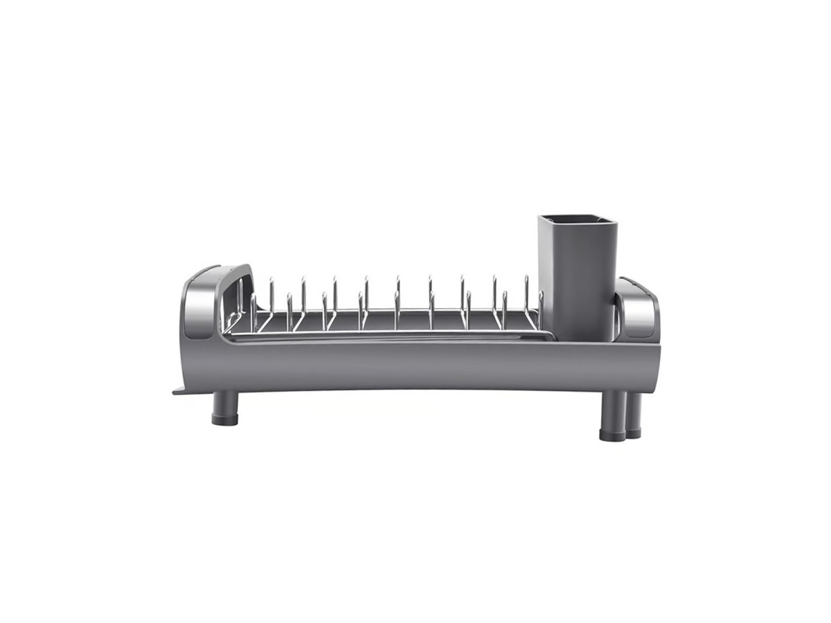 Mini Escurridor Para Platos Extensible Just Home Collection Color Gris