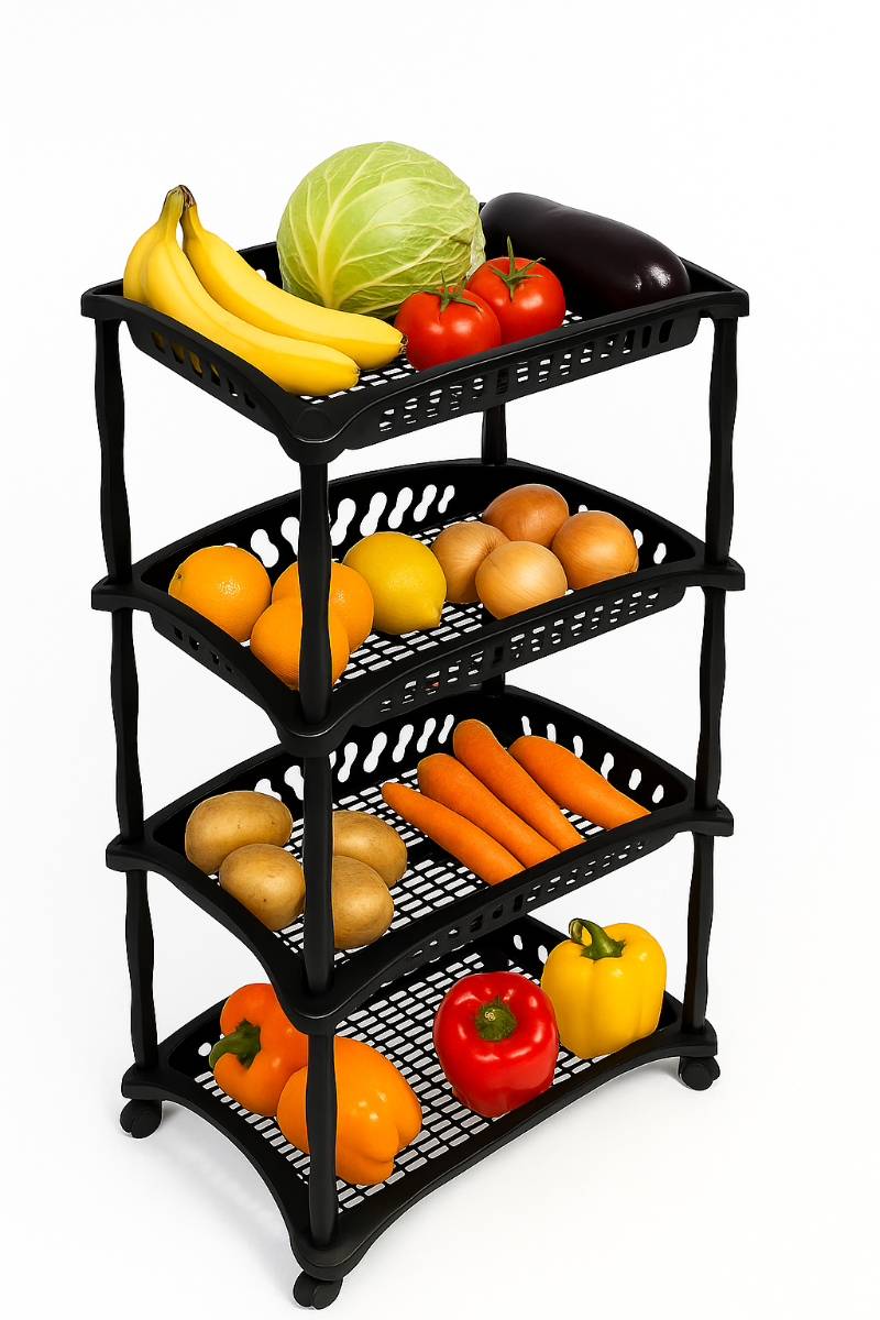 Carro Organizador Con 4 Estantes Arqplast