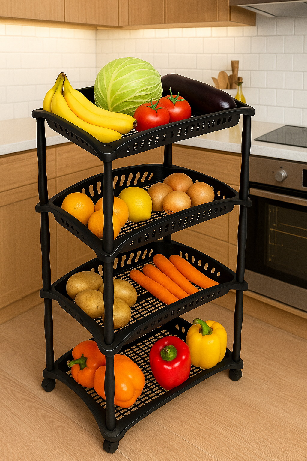 Carro Organizador Con 4 Estantes Arqplast