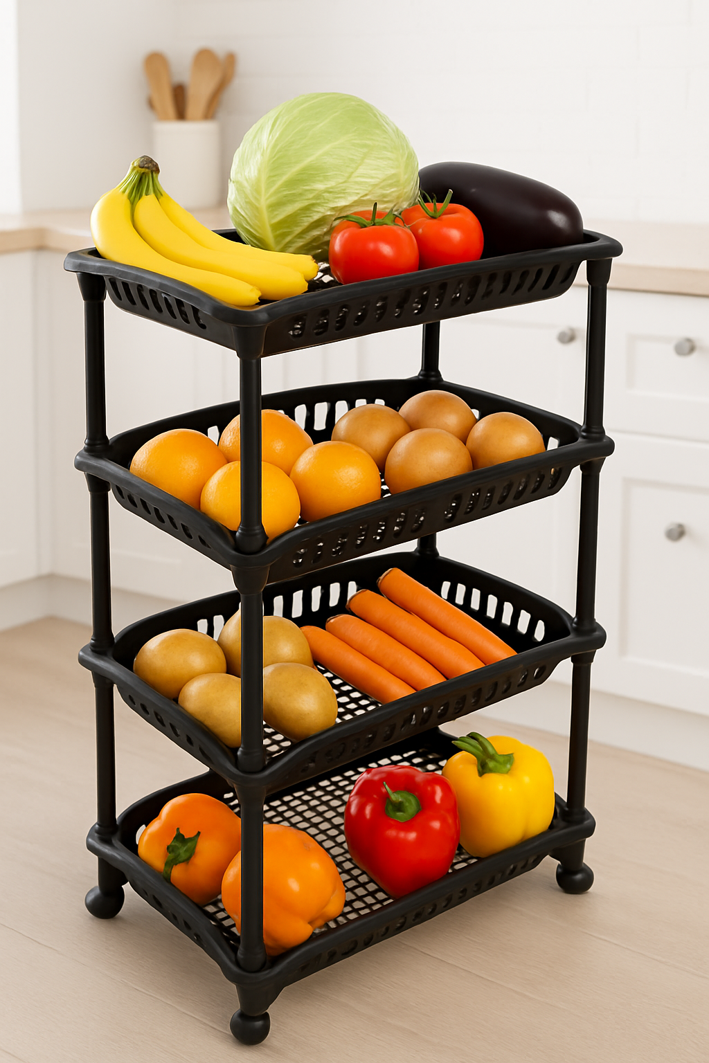 Carro Organizador Con 4 Estantes Arqplast