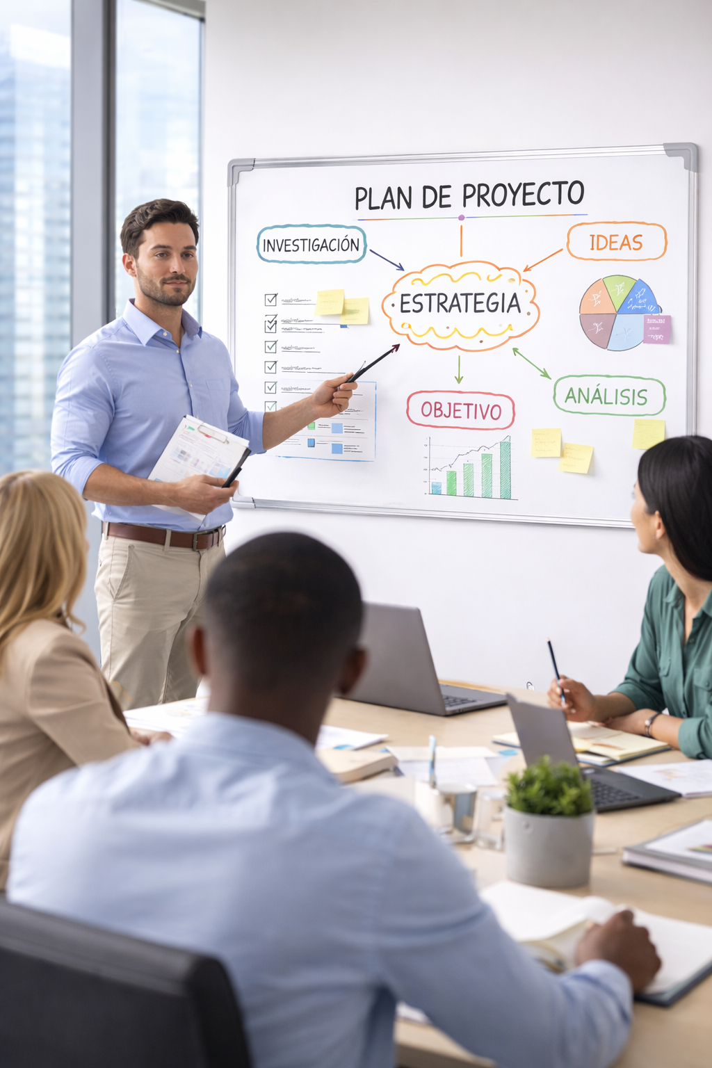 Pizarra Blanca e Imantada 90 x 150 Cm Con Marco de Aluminio