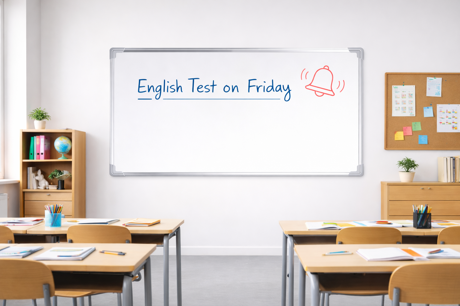 Pizarra Blanca e Imantada 90 x 150 Cm Con Marco de Aluminio