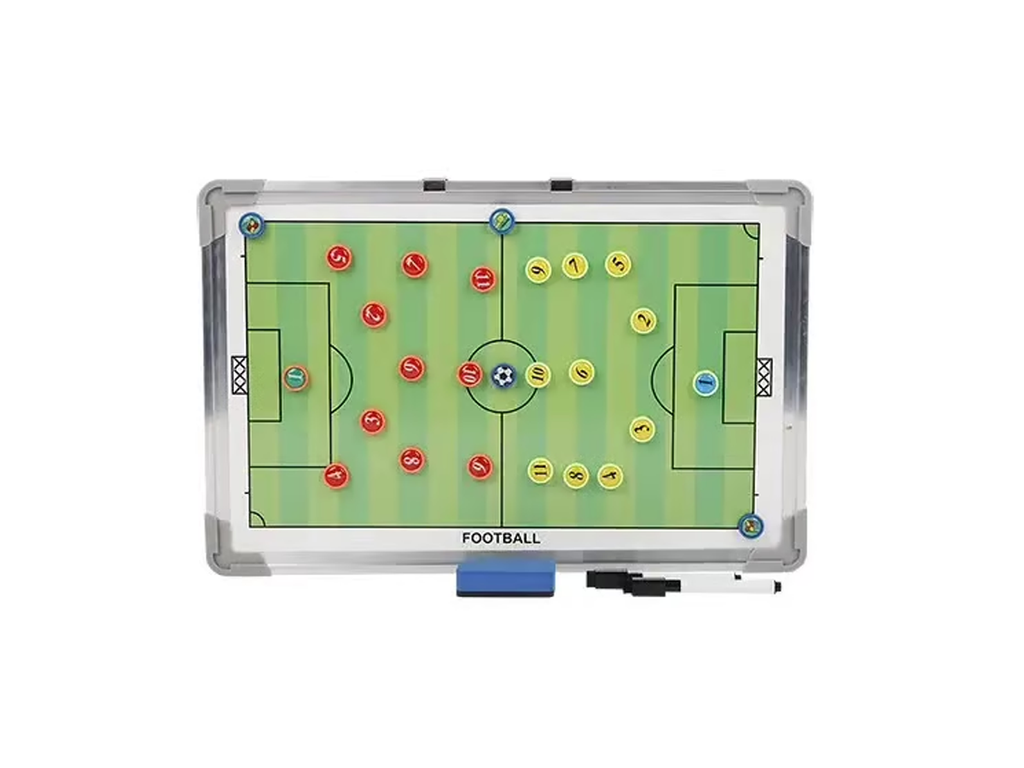 Pizarra Táctica De Fútbol 45 X 30 Cm Magnética Con Imanes Entrenamiento
