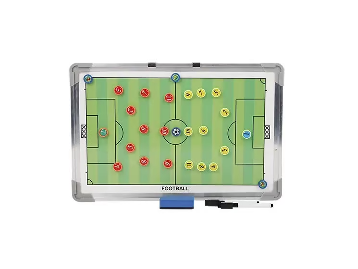 Pizarra Táctica De Fútbol 45 X 30 Cm Magnética Con Imanes Entrenamiento