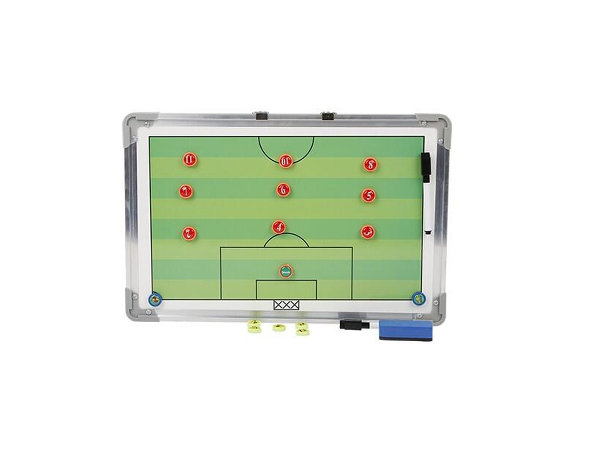 Pizarra Táctica De Fútbol 45 X 30 Cm Magnética Con Imanes Entrenamiento