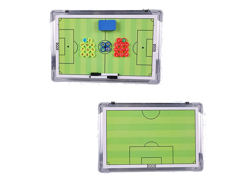 Pizarra Táctica De Fútbol 45 X 30 Cm Magnética Con Imanes Entrenamiento