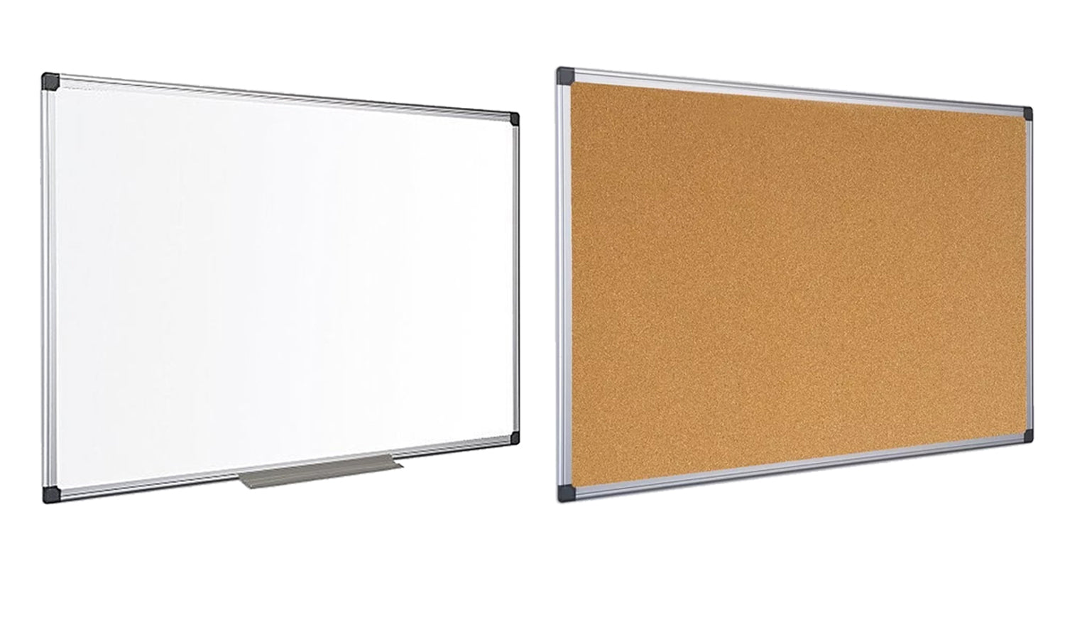 Combo Pizarra de Corcho + Blanca e Imantada 60 x 90 Cm