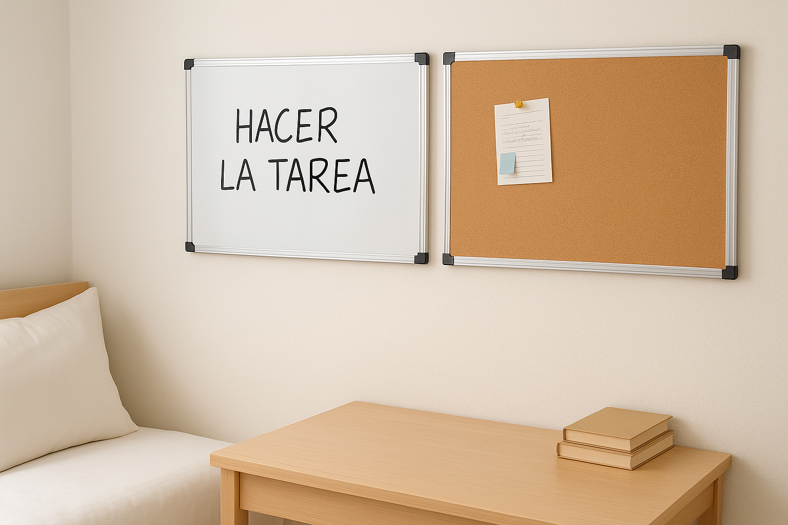Combo Pizarra de Corcho + Blanca e Imantada 60 x 90 Cm