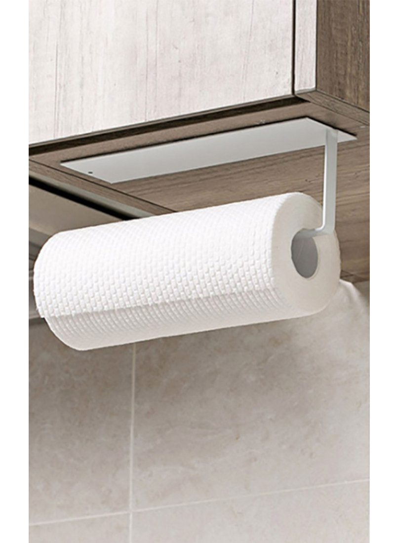 Porta Rollo De Metal Para Papel Toalla Autoadhesivo