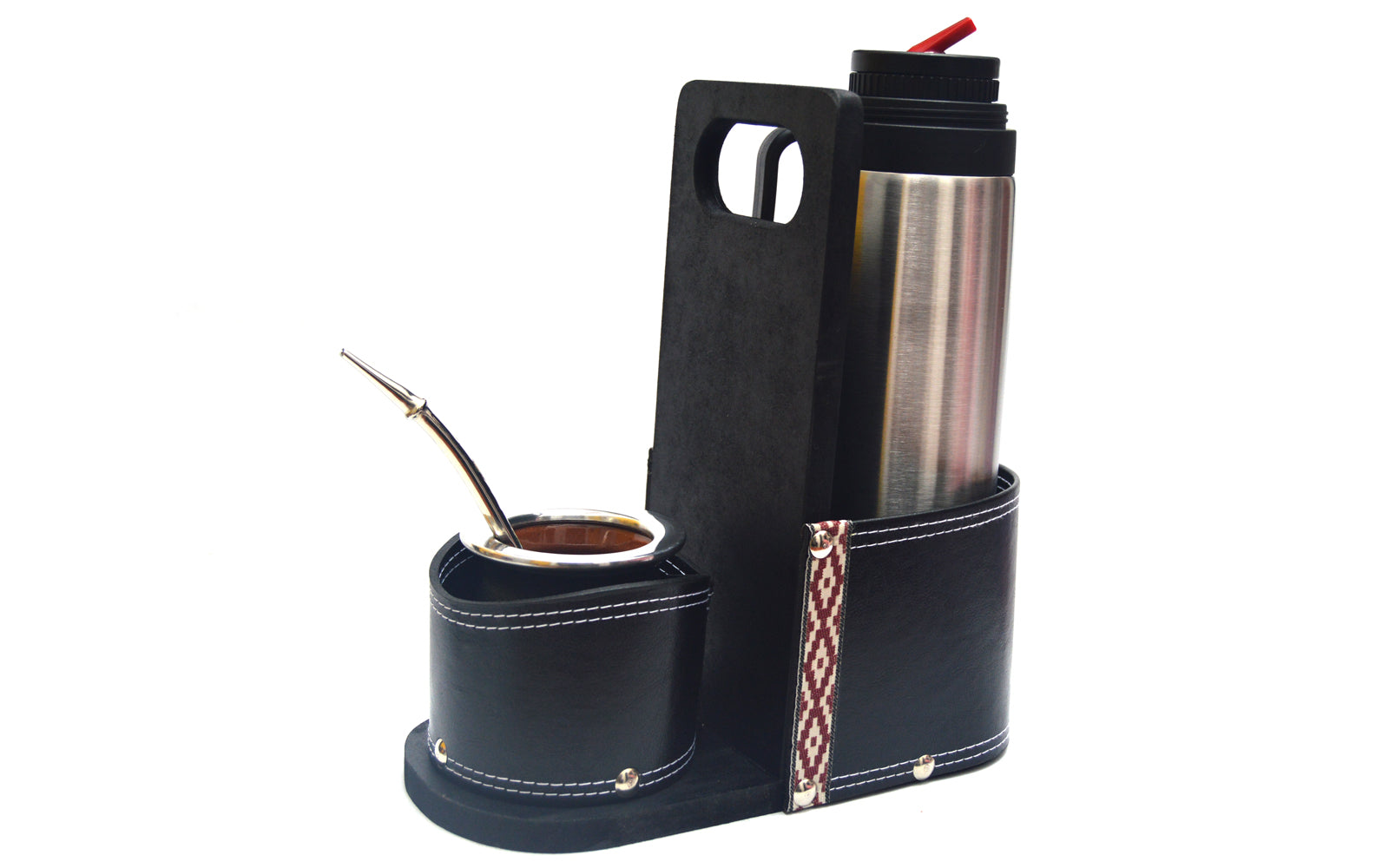 Set De Mate + Termo 1 Litro + Bombilla De Bronce + Matera