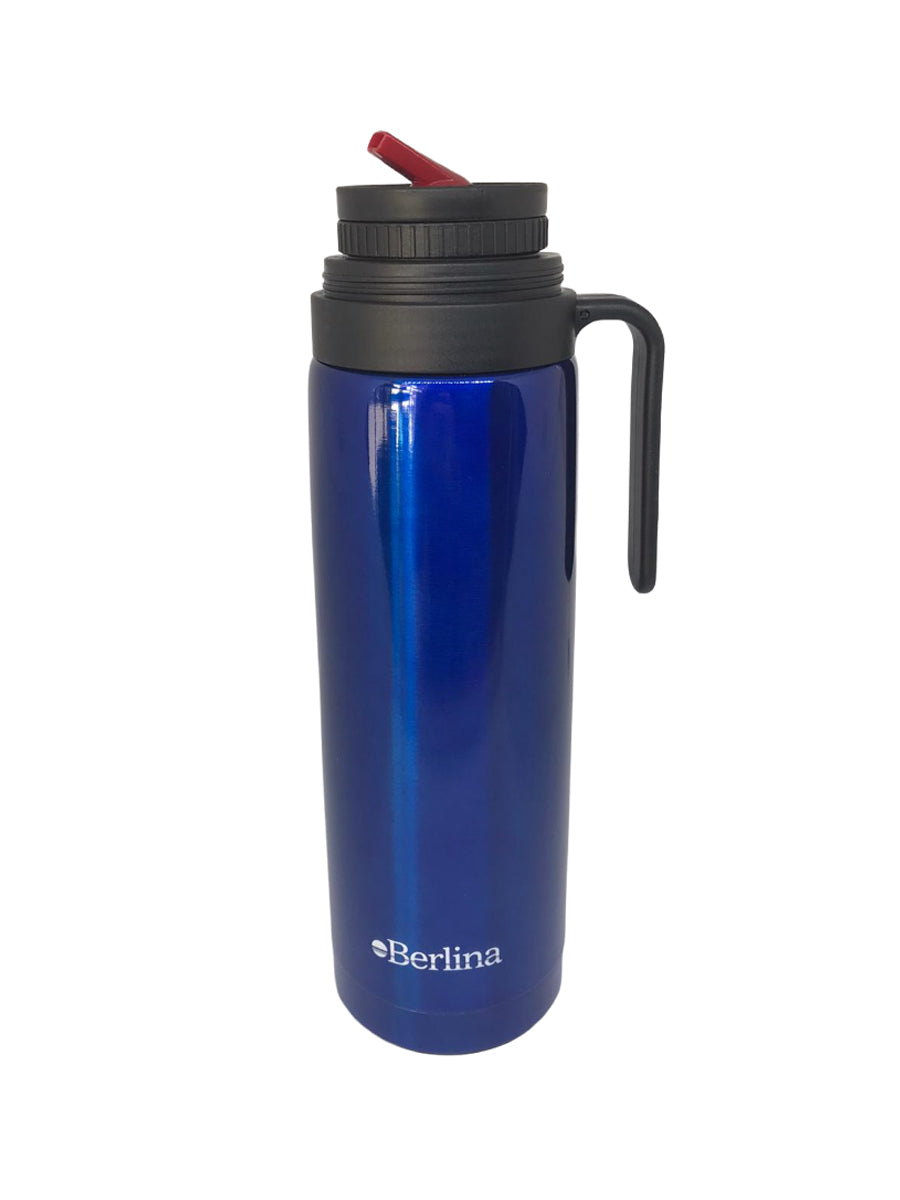 Termo Berlina Con Asa 1 Lt Pico Cebador Color Azul
