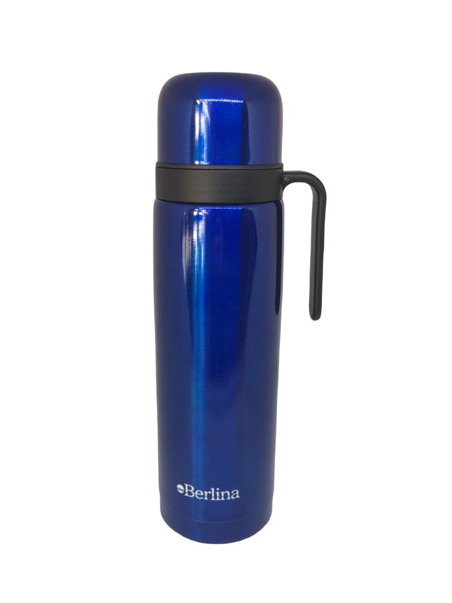 Termo Berlina Con Asa 1 Lt Pico Cebador Color Azul