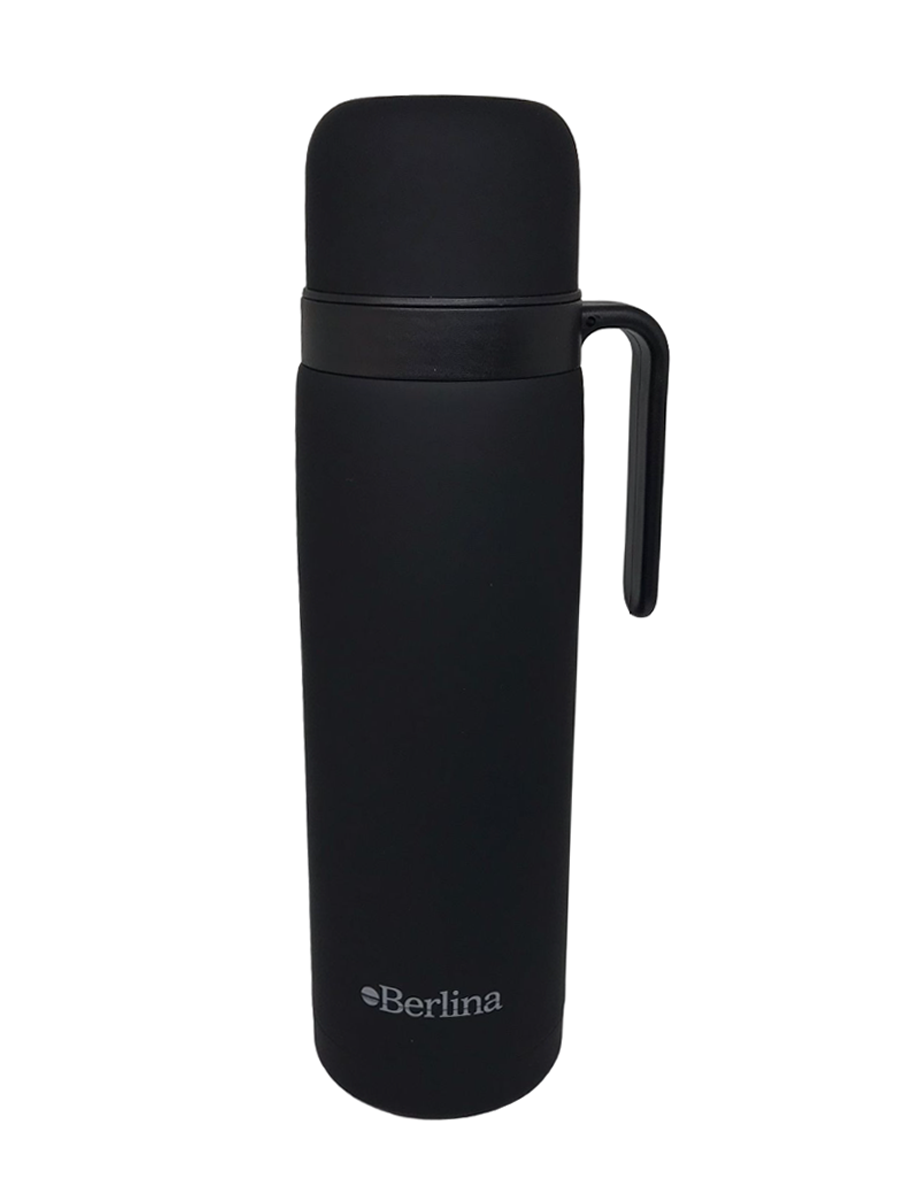 Termo Berlina Con Asa 1 Lt Pico Cebador Negro